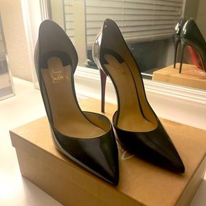 LOUBOUTIN IRIZA PATENT LEATHER SHOES